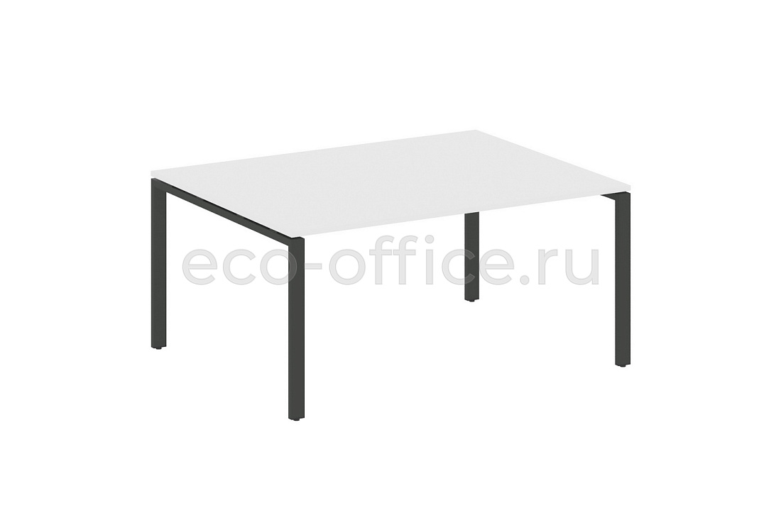 Стол переговорный (1 столешница) METAL SYSTEM STYLE БП.ПРГ-1.4 Белый / Антрацит металл  стоимость