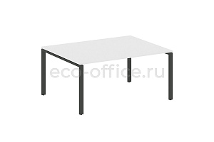 Стол переговорный (1 столешница) METAL SYSTEM STYLE БП.ПРГ-1.4 Белый / Антрацит металл фото
