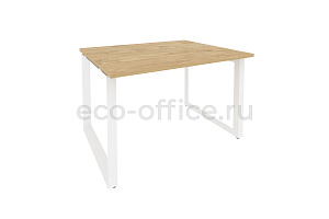 Стол переговорный (1 столешница) ONIX O.MO-PRG-1.2 Тиквуд Светлый / Белый металл фото