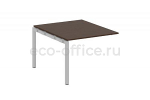 Проходной наборный элемент переговорного стола METAL SYSTEM QUATTRO 5x5 50БП.ППРГ-1 Венге Цаво / Серый металл фото