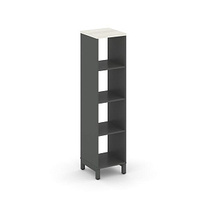 Каркас стеллажа 4 яр. STYLE PROJECT SN.KS-410 Антрацит/Дуб Наварра/Металл Антрацит фото