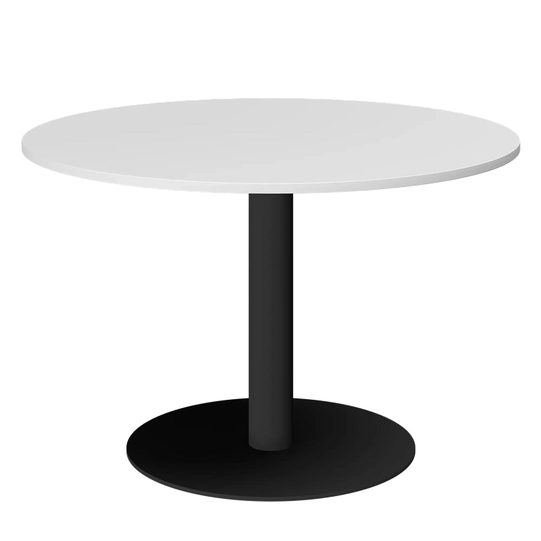стол круглый protech ам-д120 белый/антрацит фото