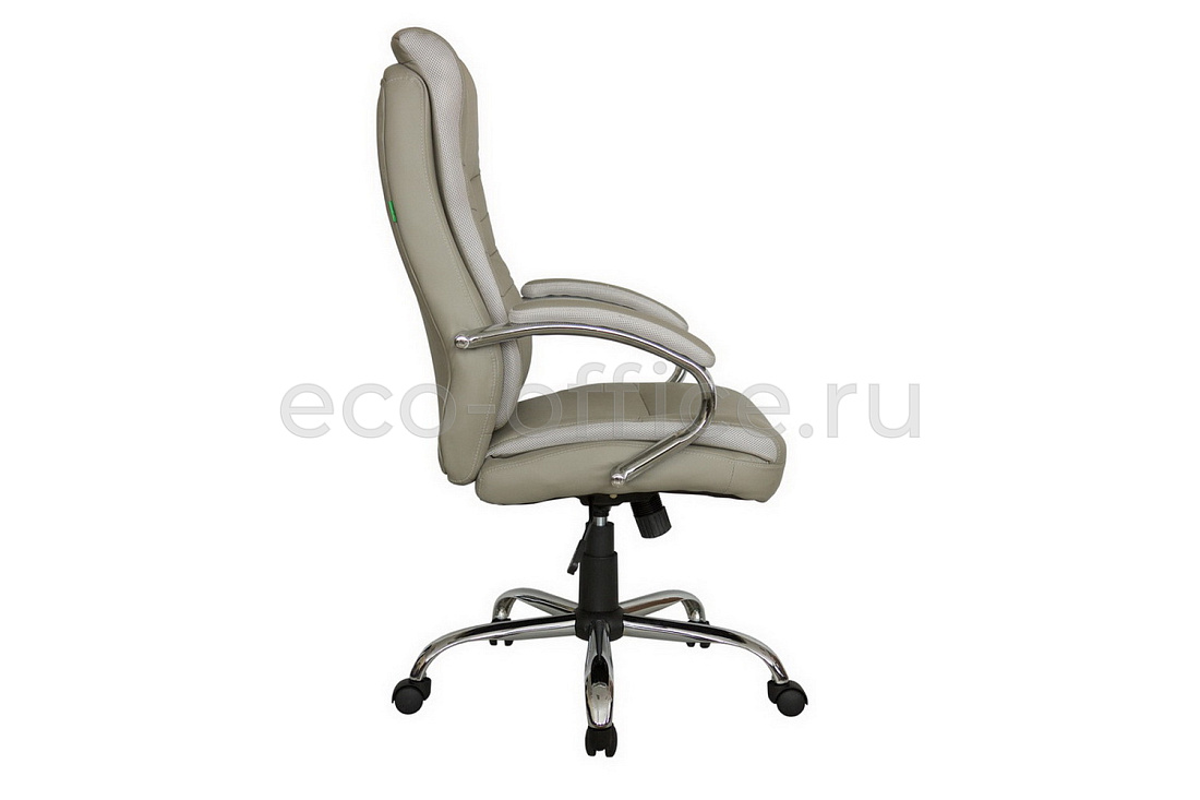Кресло руководителя RV Chair HOOP 9131 Серо-бежевая экокожа  стоимость