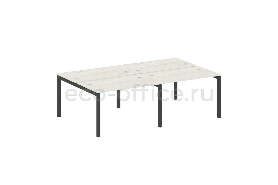 Рабочая станция на 4 рабочих места METAL SYSTEM QUATTRO 5x5 50БП.СМ-4.2 Дуб Наварра / Антрацит металл   стоимость