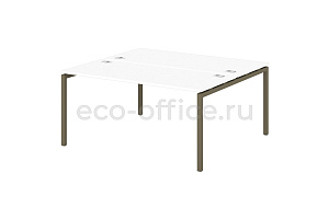 Стол-тандем на металлокаркасе 40*40 SENTIDA COLOR S-49 Тирамису фото