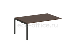 Проходной наборный элемент переговорного стола METAL SYSTEM STYLE БП.ППРГ-5 Венге Цаво / Антрацит металл фото