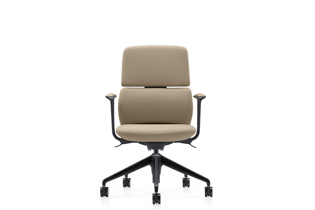 кресло руководителя rv design venetto-m fk013-b12 светло-бежевая кожа фото