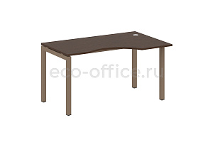 Стол криволинейный правый METAL SYSTEM QUATTRO 5x5 50БП.СА-2 Пр Венге Цаво / Мокко металл фото