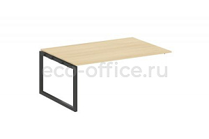 Проходной наборный элемент переговорного стола METAL SYSTEM QUATTRO 5x5 50БО.ППРГ-5 Акация Лорка / Антрацит металл фото