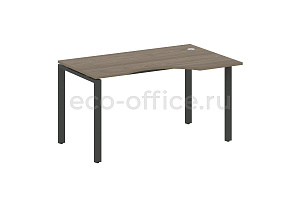Стол криволинейный правый METAL SYSTEM STYLE БП.СА-2 (R) Вяз Благородный / Антрацит металл фото
