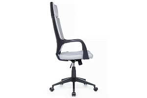 Кресло RV Chair IQ RV 8989 Чёрный пластик / Светло-серая ткань фото