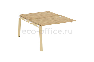Наборный элемент рабочей станции на 2 рабочих места ONIX WOOD OW.2.NRS-2.8 Тиквуд Светлый / Дуб Светлый фото