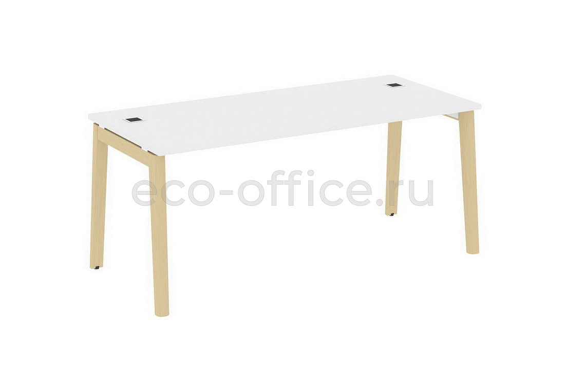 Стол рабочий руководителя ONIX WOOD DIRECT OW.SRR-5.8 Белый Бриллиант / Дуб Светлый  стоимость