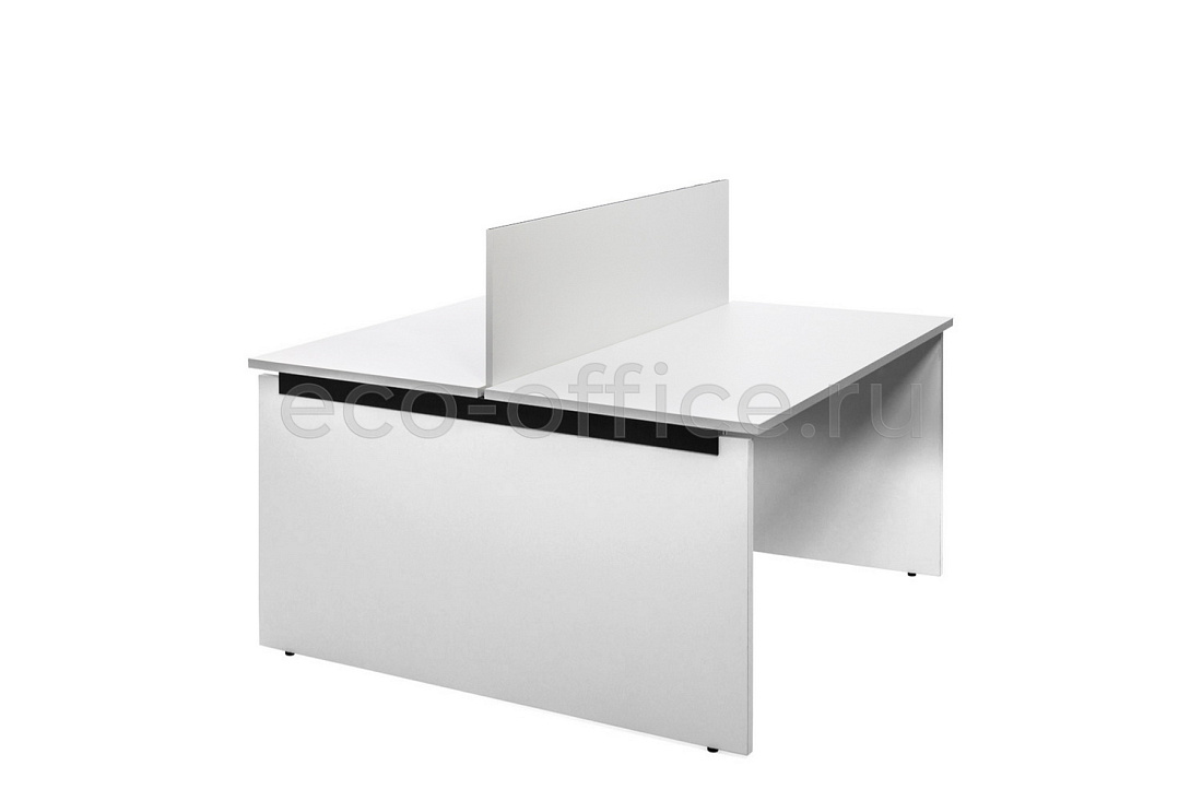 Бенч на 2 рабочих места TOUR WOOD 114S1021 W3W3 (7016) Белый  стоимость