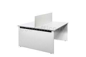 Бенч на 2 рабочих места TOUR WOOD 114S1021 W3W3 (7016) Белый фото
