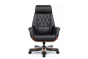 Кресло руководителя RV Design BYRON YS1505A Чёрная кожа фото