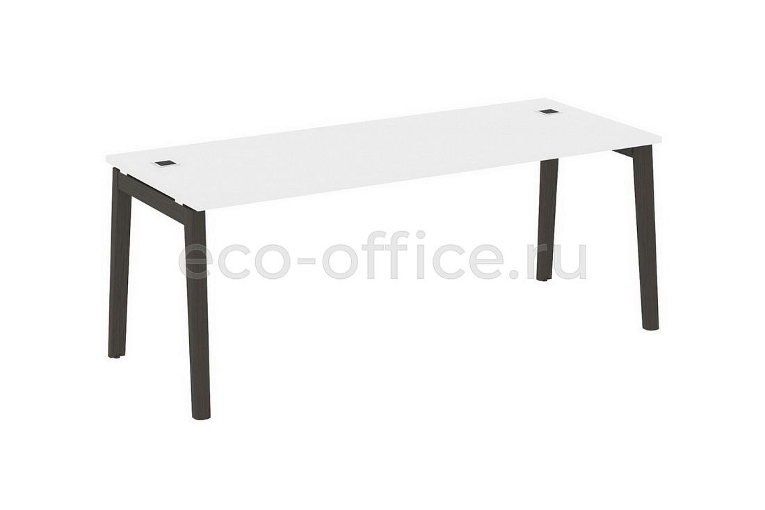 Стол рабочий руководителя ONIX WOOD DIRECT OW.SRR-6.8 Белый Бриллиант / Дуб Тёмный  стоимость