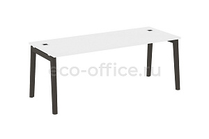 Стол рабочий руководителя ONIX WOOD DIRECT OW.SRR-6.8 Белый Бриллиант / Дуб Тёмный фото