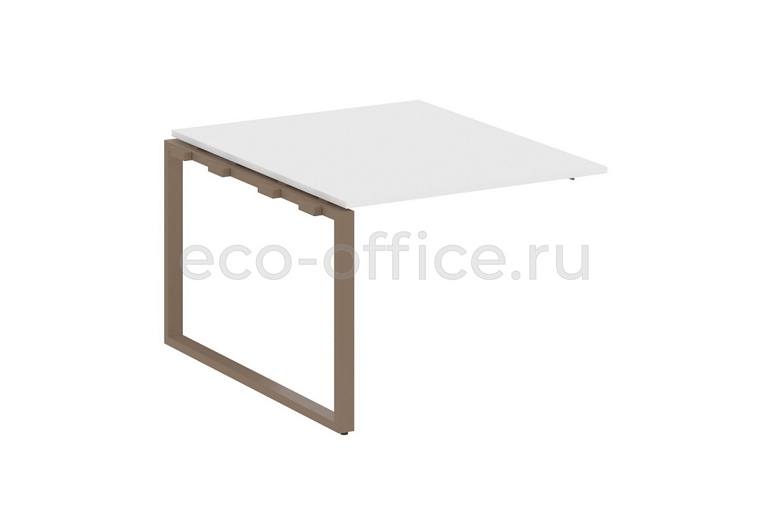 Проходной наборный элемент переговорного стола METAL SYSTEM STYLE БО.ППРГ-1 Белый / Мокко металл  стоимость