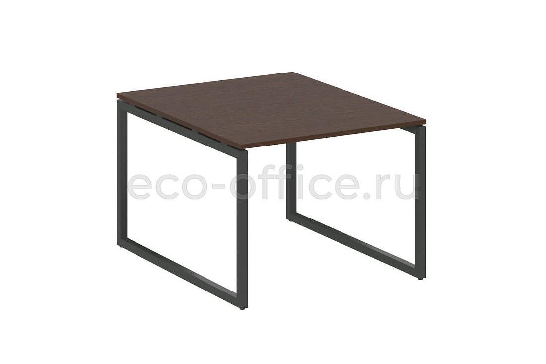 Стол переговорный (1 столешница) METAL SYSTEM QUATTRO 4x4 40БО.ПРГ-1.1 Венге Цаво / Антрацит металл  стоимость