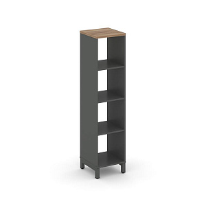 Каркас стеллажа 4 яр. STYLE PROJECT SN.KS-410 Антрацит/Дуб Табак/Металл Антрацит фото