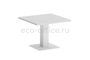 Стол журнальный квадратный VR.SP-5-60.2G Белый / Белый металл фото