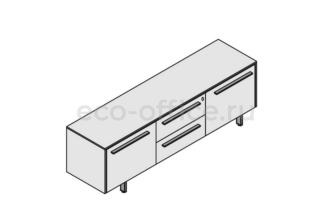 Шкаф низкий Monolitico E.O.S. 118258 Light Poplar (Cod.64)  стоимость