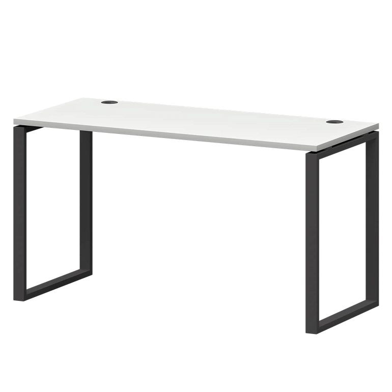 стол на металлокаркасе protech смс25-о-16к.60.пр25 белый/антрацит фото