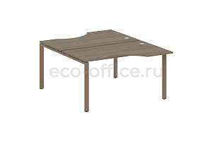 Рабочая станция криволинейная METAL SYSTEM STYLE БП.РАС-СА-2.2 Вяз Благородный / Мокко металл фото