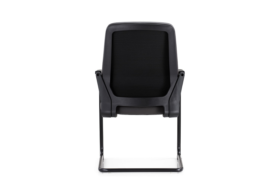 конференц-кресло rv chair sitting d825-5 чёрная экокожа фото