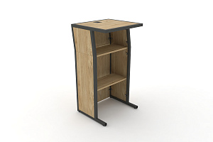 Трибуна DESK DK-TR Тиквуд Светлый / Антрацит металл фото