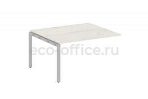Проходной наборный элемент переговорного стола METAL SYSTEM QUATTRO 5x5 50БП.ППРГ-3 Дуб Наварра / Серый металл фото