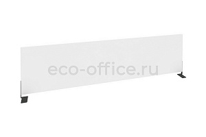 Экран боковой (ЛДСП) ONIX O.EKR-147 Белый Бриллиант / Антрацит металл фото