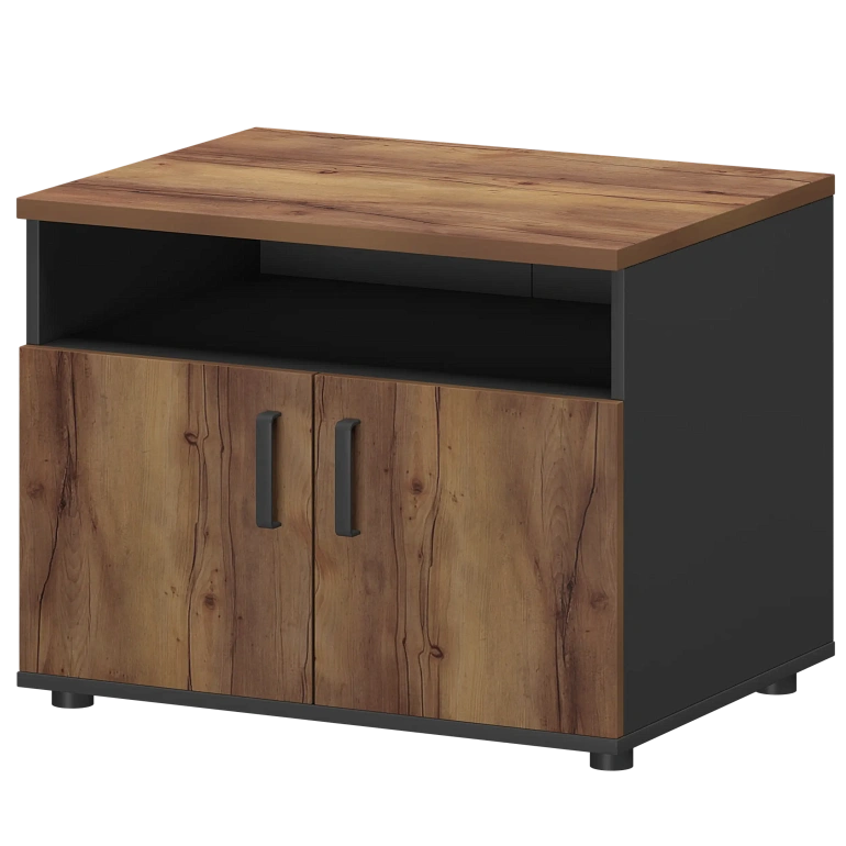 тумба для оргтехники protech смт-2дн тип2 графит/таксония фото