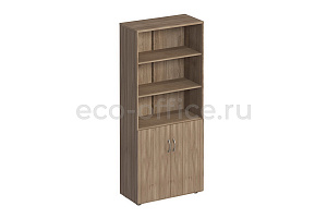 Шкаф для документов полузакрытый КОМФОРТ К.371 Дуб Шамони Тёмный фото