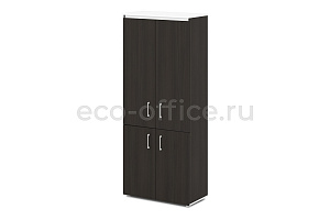 Шкаф для документов закрытый SENTIDA S-602 Белый / Дуб Честерфилд фото