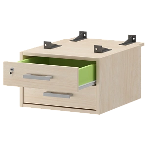 Тумба подвесная для столов на м/каркасе гл.730 мм Protech АМТ2-02М.73 Бук фото