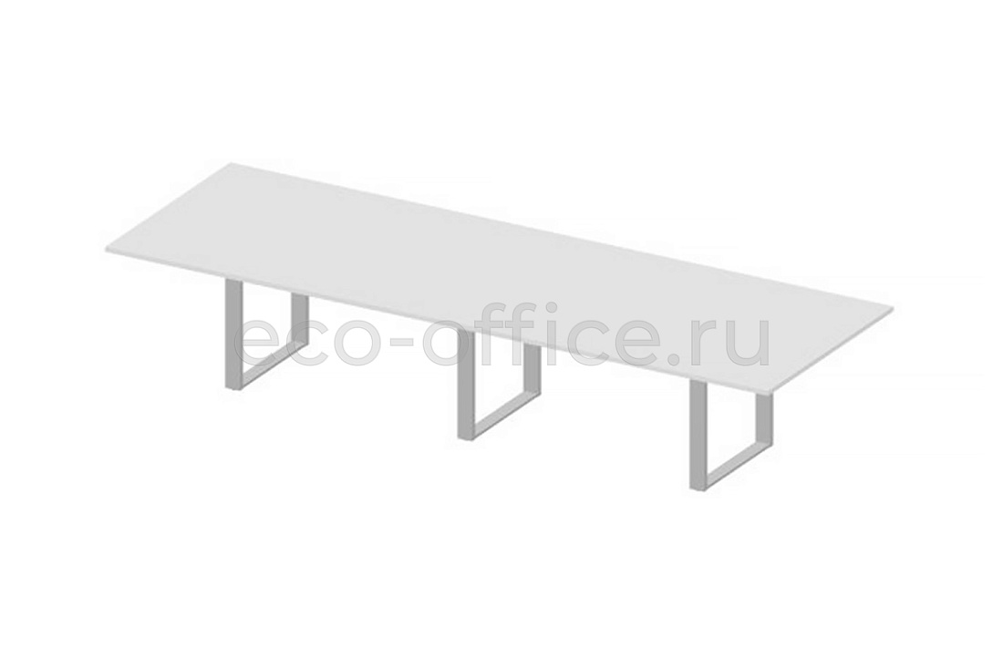 Стол для совещаний VIRTUS VTM3612 Белый / Алюминий купить в Москве