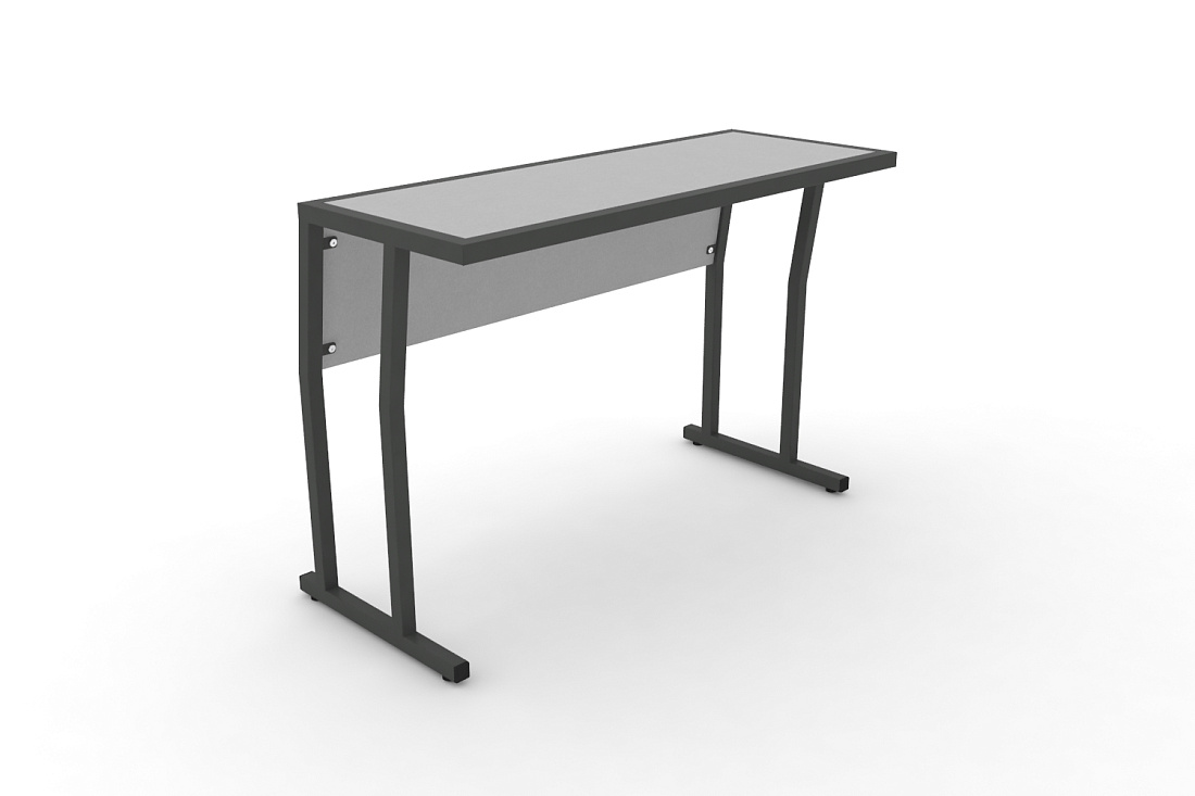 Стол учебный двухместный с царгой DESK DK-1100SP Серый / Антрацит Металл  стоимость