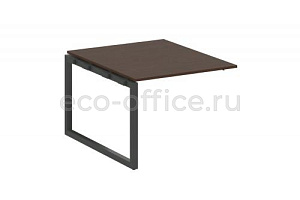 Проходной наборный элемент переговорного стола METAL SYSTEM QUATTRO 5x5 50БО.ППРГ-1 Венге Цаво / Антрацит металл фото
