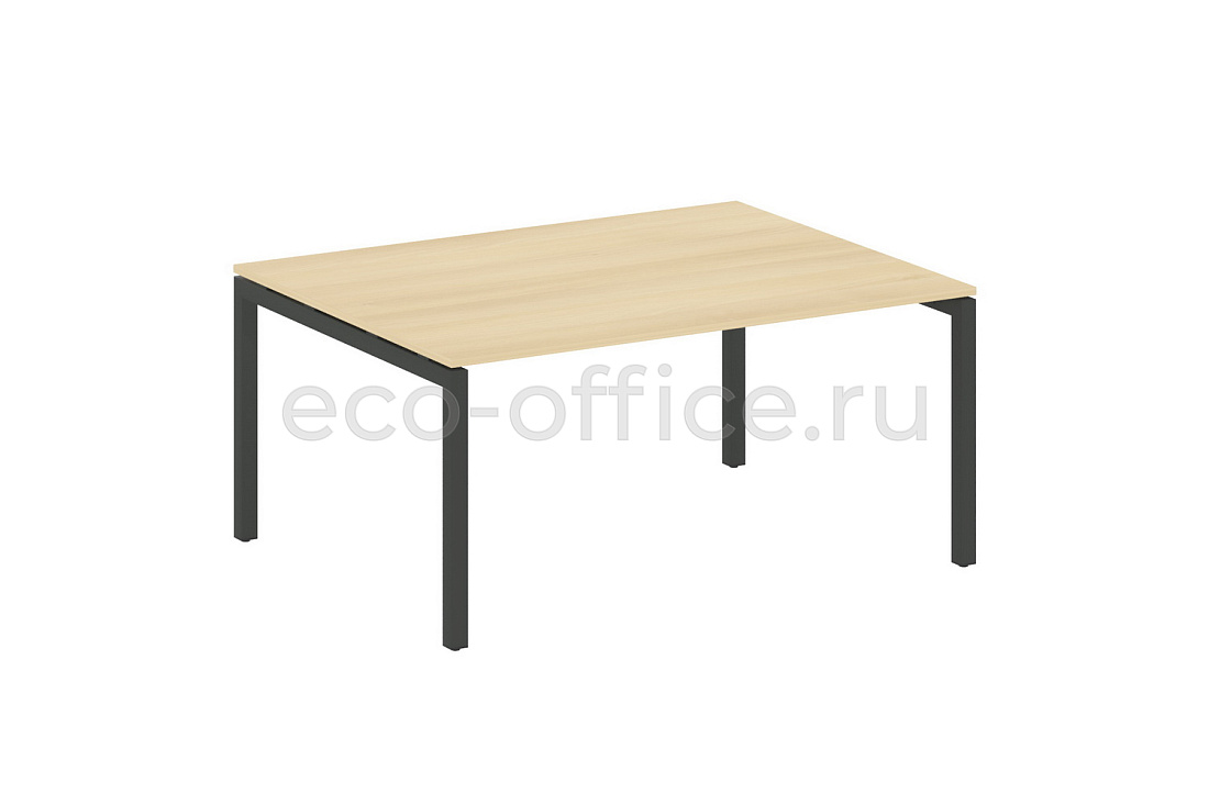 Стол переговорный (1 столешница) METAL SYSTEM QUATTRO 5x5 50БП.ПРГ-1.4 Акация Лорка / Антрацит металл  стоимость