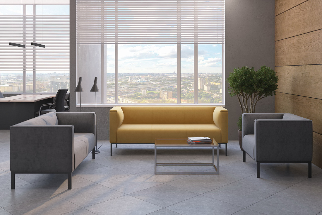 мягкая мебель michigan чёрная экокожа фото