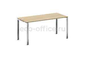 Стол рабочий руководителя METAL SYSTEM DIRECT БП.СРР-4.7 Акация Лорка / Нержавеющая сталь фото