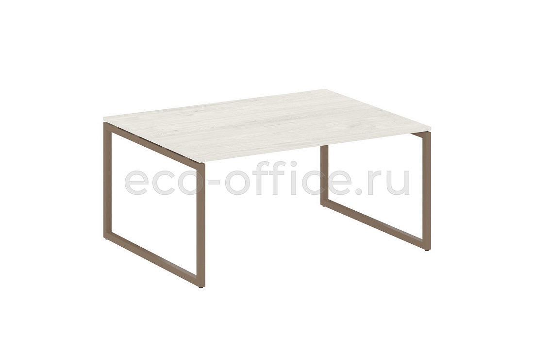 Стол переговорный (1 столешница) METAL SYSTEM QUATTRO 4x4 40БО.ПРГ-1.4 Дуб Наварра / Мокко металл  стоимость