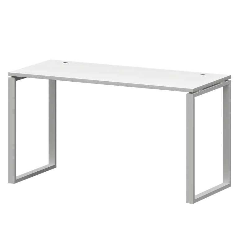 стол на металлокаркасе protech смс25-о-10к.60.пр25 белый/белый фото