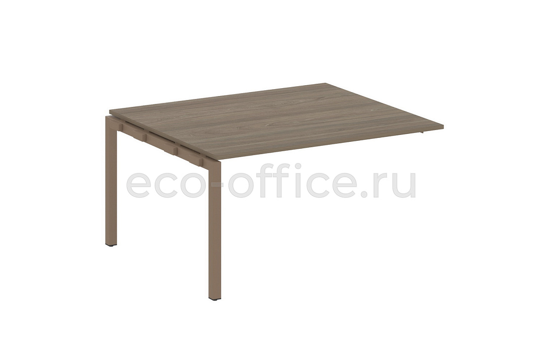 Проходной наборный элемент переговорного стола METAL SYSTEM QUATTRO 5x5 50БП.ППРГ-3 Вяз Благородный / Мокко металл  стоимость