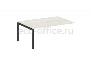 Проходной наборный элемент переговорного стола METAL SYSTEM QUATTRO 5x5 50БП.ППРГ-5 Дуб Наварра / Антрацит металл фото