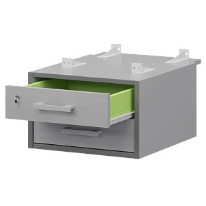 Тумба подвесная для столов на м/каркасе гл.730 мм Protech АМТ2-02М.73 Серый/Белый фото