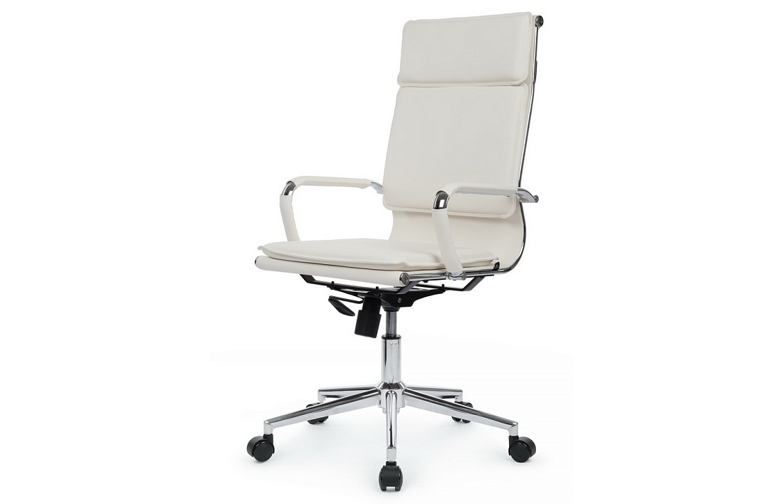 Кресло руководителя RV Chair HUGO 6003-1SE Белая экокожа  стоимость