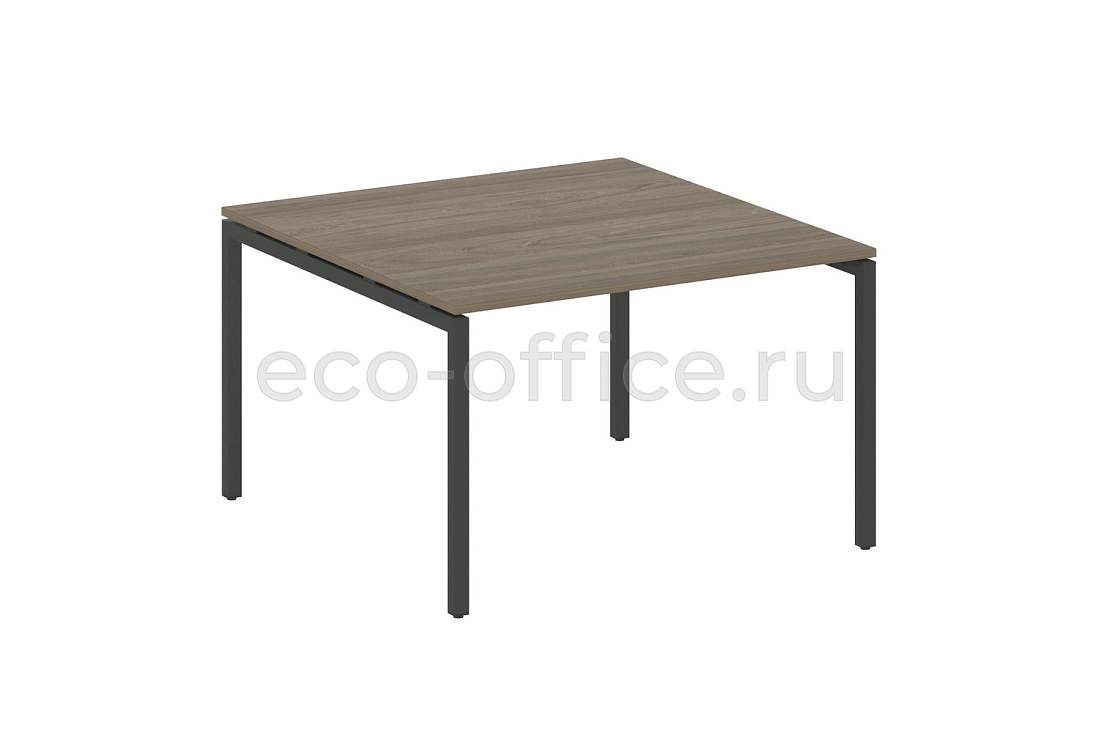Стол переговорный (1 столешница) METAL SYSTEM QUATTRO 4x4 40БП.ПРГ-1.2 Вяз Благородный / Антрацит металл   стоимость